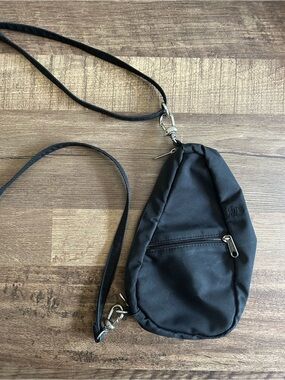 Ameribag Healthy Back Bag Small Baguette 8” - Black Microfibre/Nylon